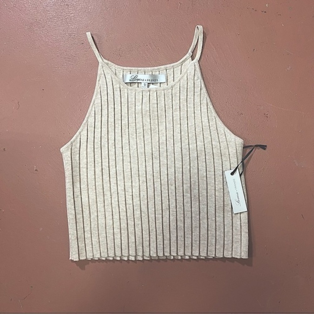 Lovers and Friends ribbed cropped tank NWT Small